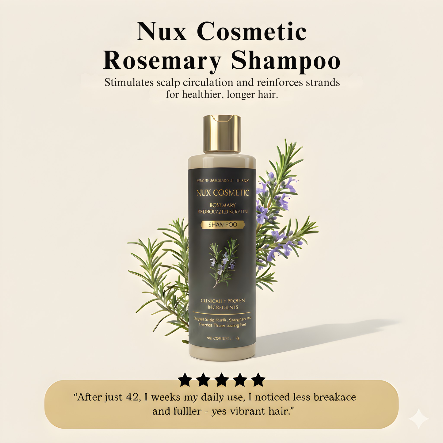 Nux Cosmetic Rosemary Shampoo